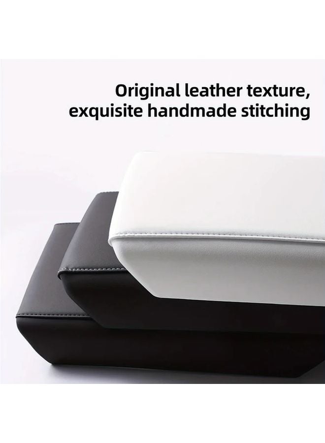 Tesla Model Y 3 2025 Highland Juniper Armrest Cover ABS Protector Black White Line - Image 5